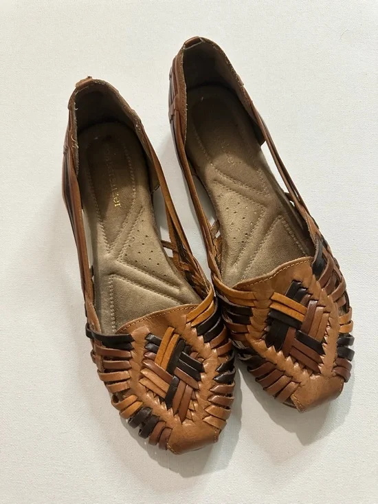 Naturalizer Gobi Huarache Leather Woven Flats Multicolour Size 7.5 Women’s - Picture 2 of 8